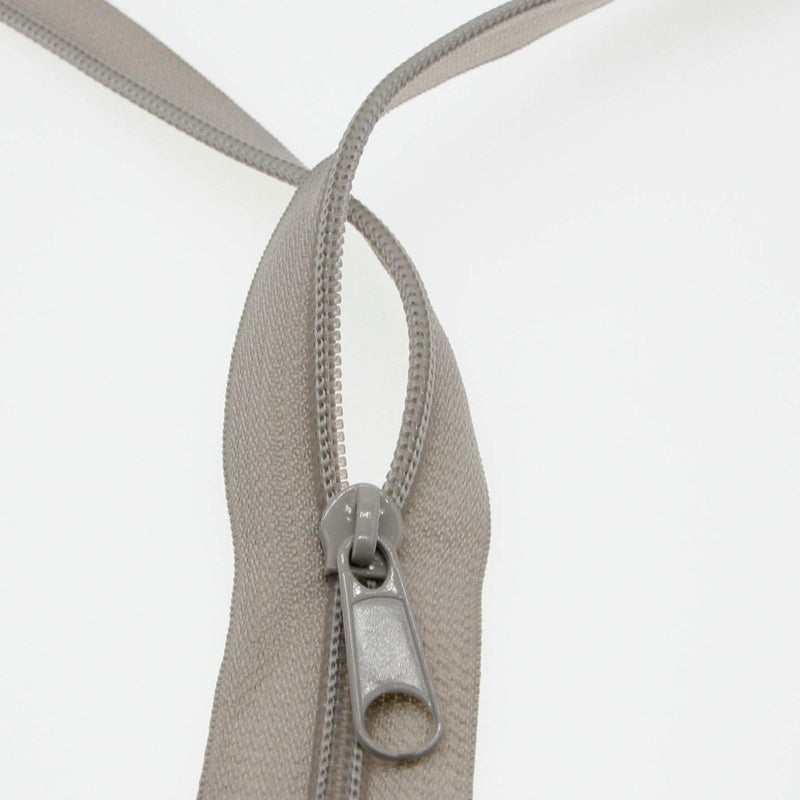 Leekayer #3 Gray Nylon Coil Zippers by The Yards Bulk 10 Yards with 25pcs Sliders for DIY Tailor Sewing Craft,Bag,Luggage,Dress,Sofa Cushion,Pillow(Grey) - Image 5